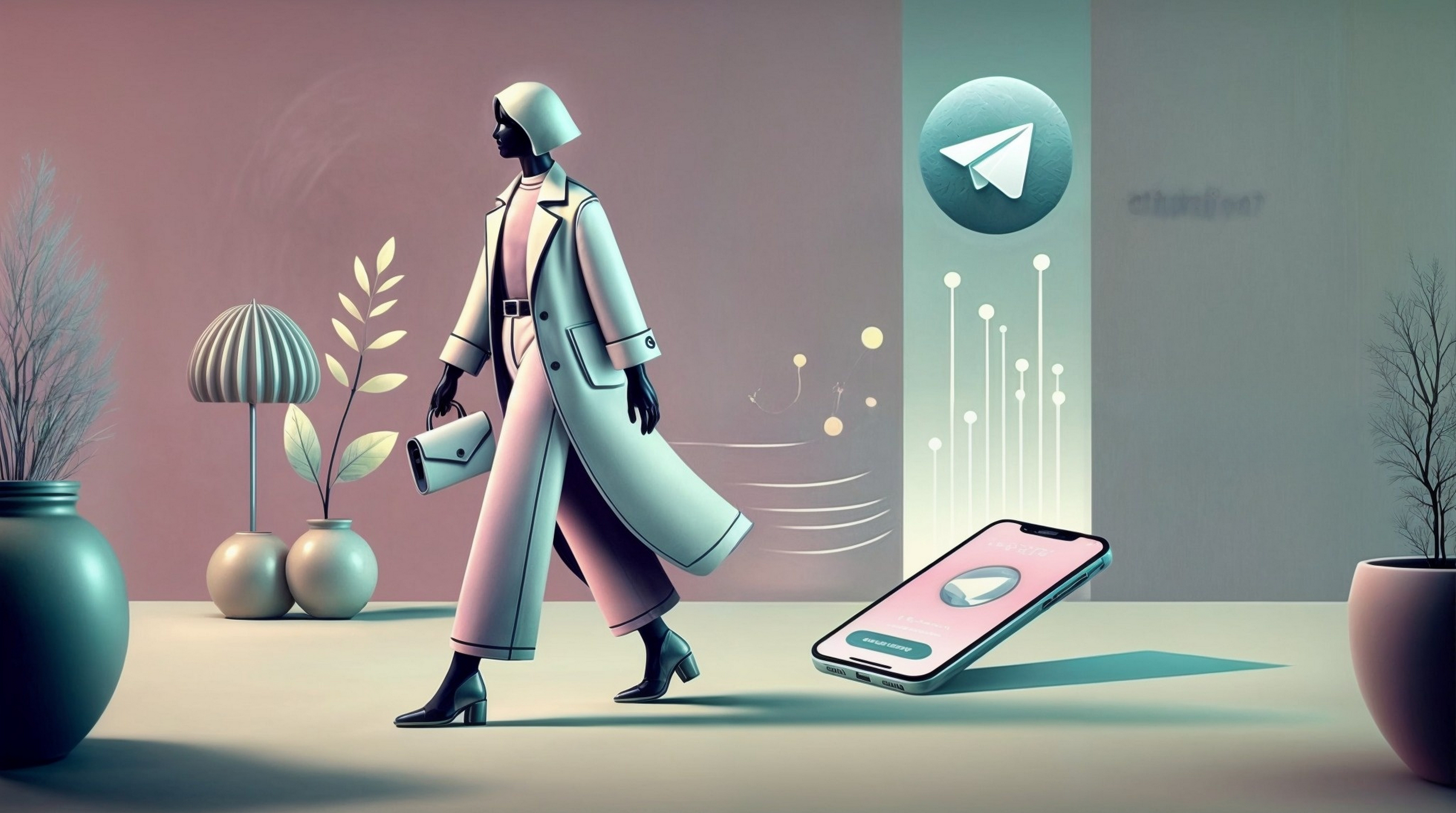 Comment faire pour supprimer son compte Telegram. © D. Ichbiah généré avec Dall.E, Krea.ai et Fotor.com
